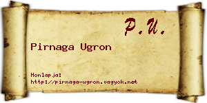 Pirnaga Ugron névjegykártya